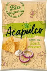 Nachos mit Sahne und Zwiebelgeschmack BIO 125 g - ACAPULCO